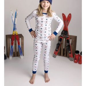 New Jammies Organic cotton pajamas retro ski